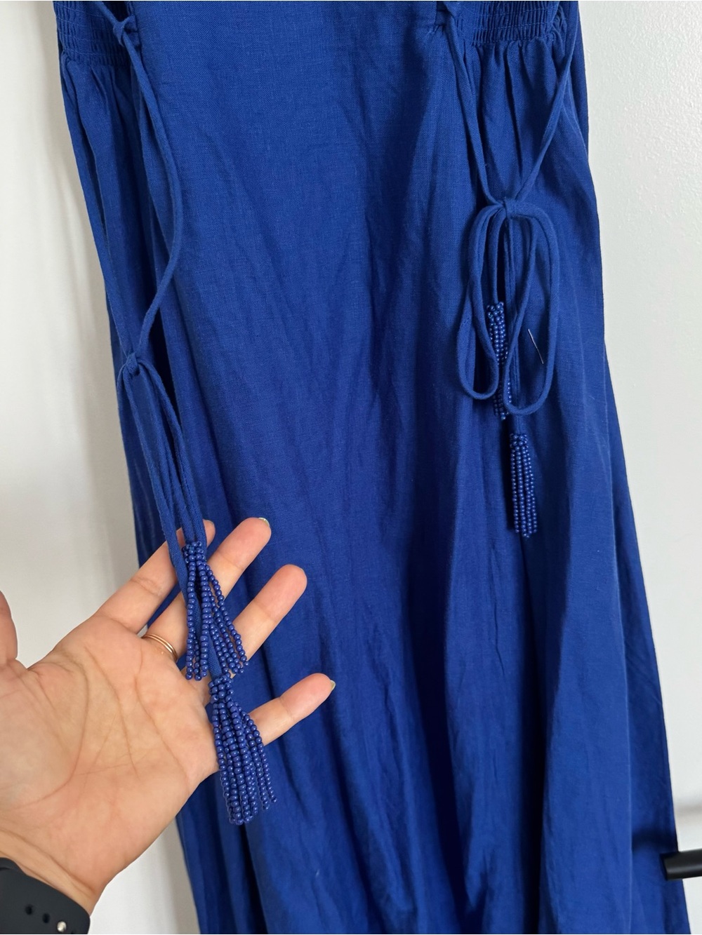 FARM Rio Royal Blue Spaghetti-Strap Midi Dress - Picture 5 of 10